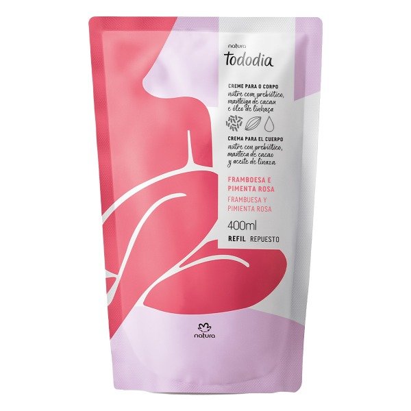 Producto - Repuesto Crema Corporal Frambuesa y Pimienta Rosa 400ml