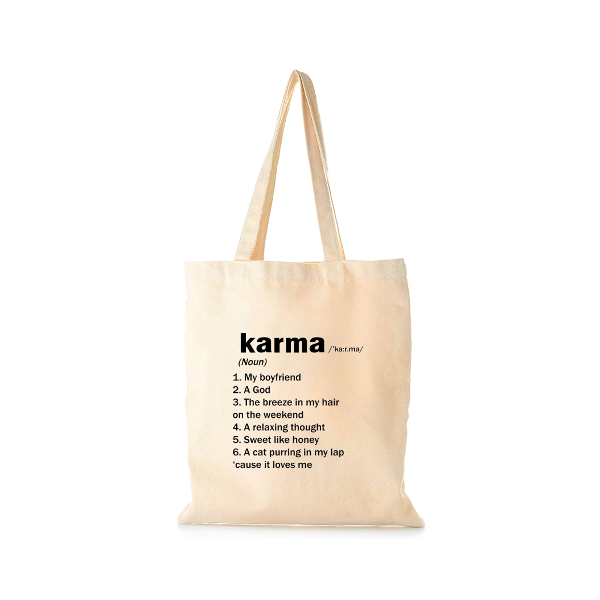 Tote bag Karma is my boyfriend