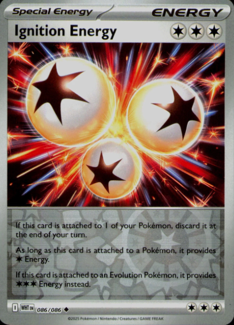 Producto - Ignition Energy - 086/086 - White Flare - Reverse Holo