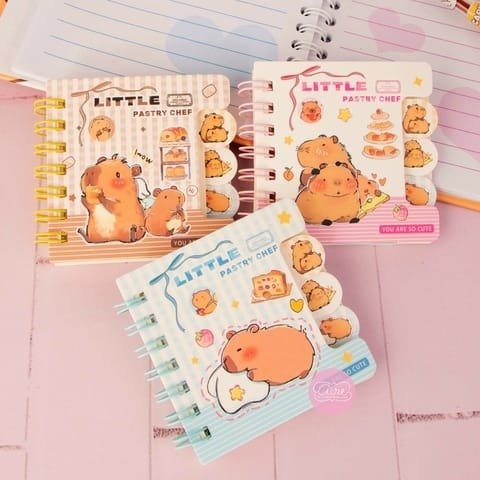 Producto - Mini libreta con separadores Capibara - Carpincho