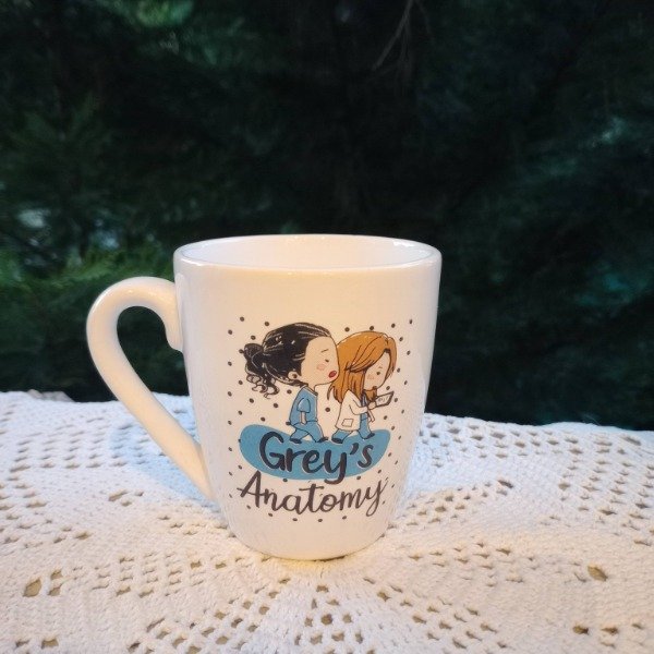 Producto - TAZA BOMBE DE CERÁMICA BLANCA GREYS ANATOMY