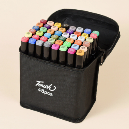 Producto - Estuche x48 marcadores doble punta touch