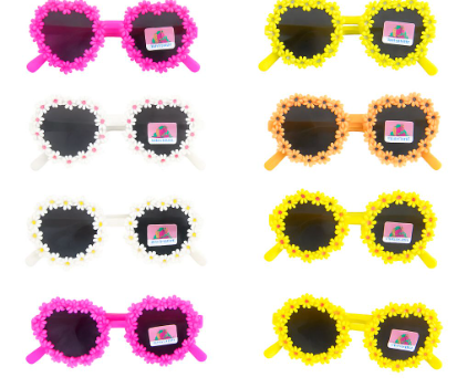 Producto - ANTEOJOS PARA NIÑOS REDONDO CON FLORES (consultar colores disponibles)
