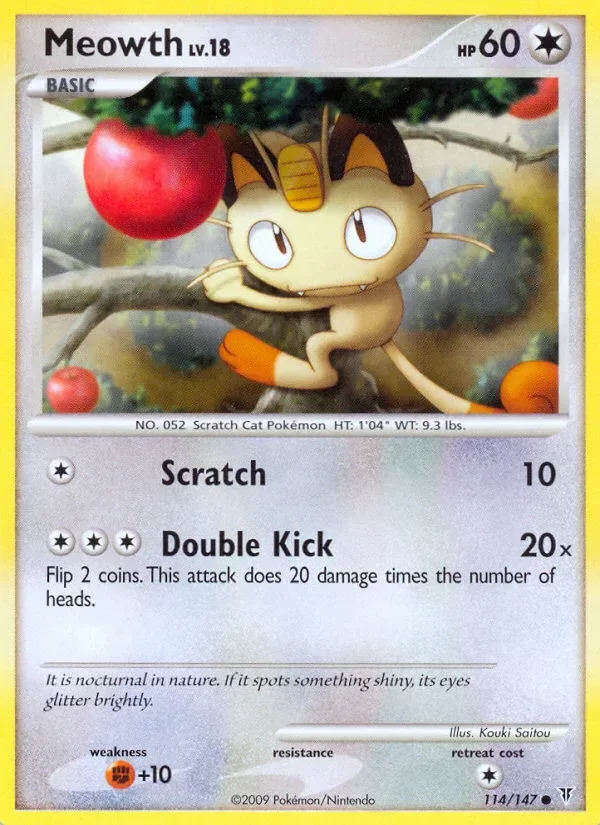 Producto - Meowth 114/147 Platinum: Supreme Victors