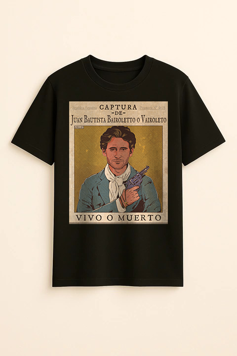 Producto - Se Busca Bairoletto (Negra Clásica Hombre Frontal)