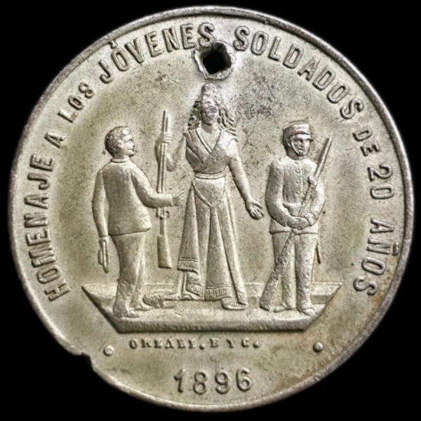 Producto - Primera Conscripción del Ejército Argentino / Jóvenes Soldados de 20 años (1896)