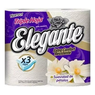 Producto - ELEGANTE PAPEL HIGIENICO 4X30 TRIPLE HOJA COD 955 (BULTO)