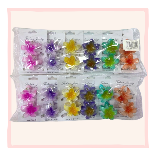 Producto - PAR DE BROCHES FLOR HAWAIANA