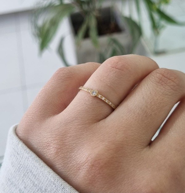Producto - Anillo oro 18k Pave - 0