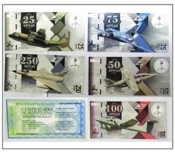 Producto - Argentina - Aviones de Malvinas (6 Billetes)