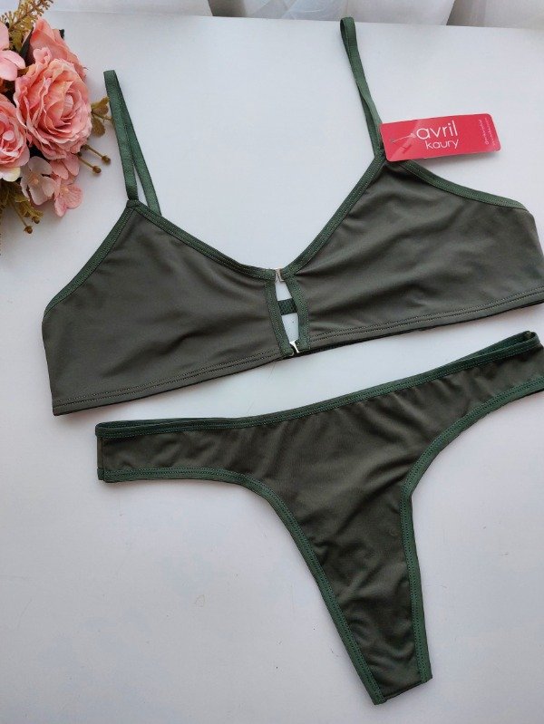 Producto - Conjunto de Lycra Verde Militar Kaury