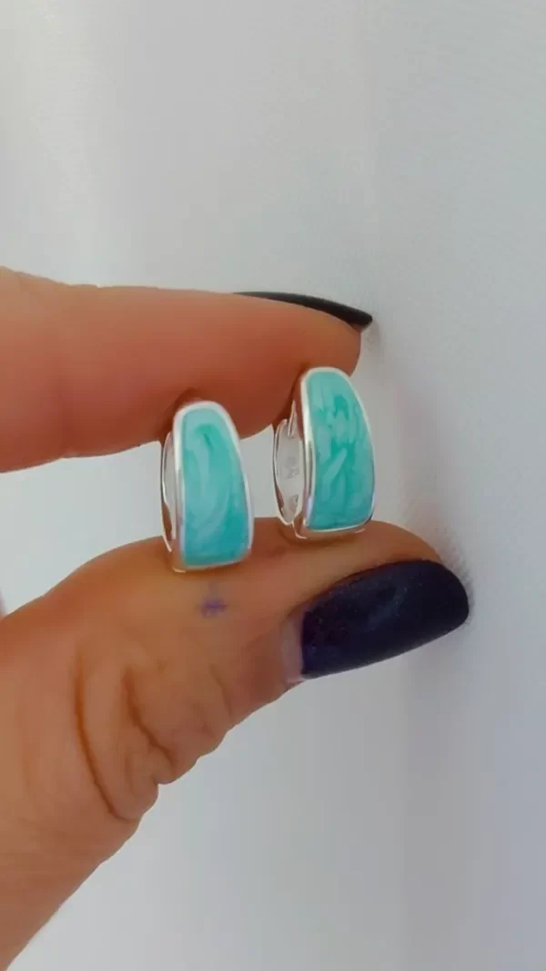 Producto - Aros verde nacarado