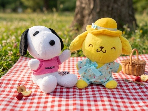 Producto - Peluches Pompompurin y Snoopy 20cm Ingrese para elegir