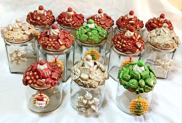 Producto - Frascos Decorados para Navidad