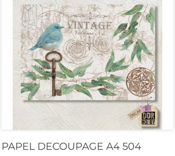 Producto - Papel decoupage A4 504