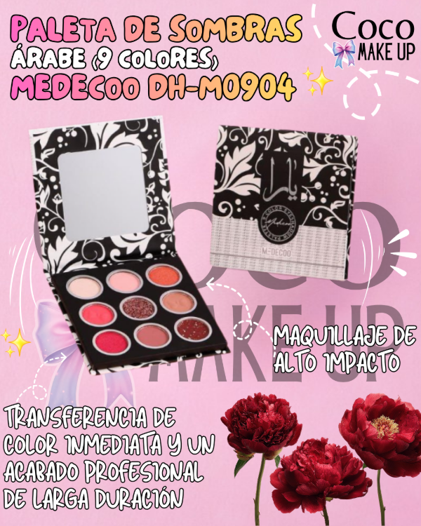 Producto - PALETA DE SOMBRAS ÁRABE (9 COLORES) - MEDECOO - DH-M0904