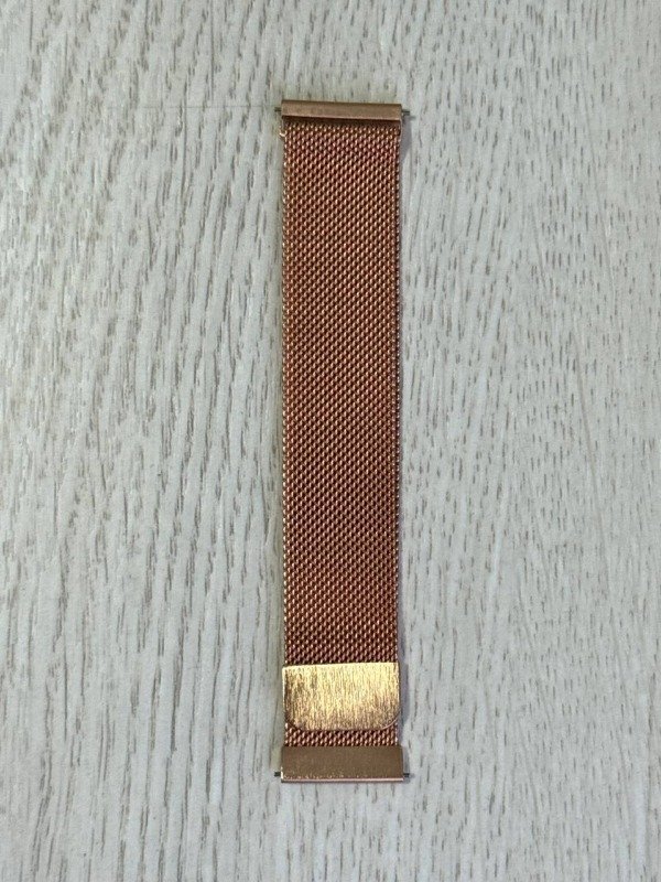 Producto - CORREA MALLA DE METAL CON IMAN CON PERNO PARA SMARTWATCH DE 22MM