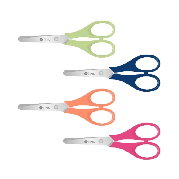 Producto - Tijera Escolar 12cm. Punta Redonda - Filgo