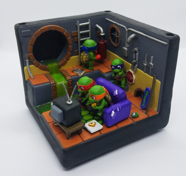 Producto - Diorama Tortugas ninja (con luz)