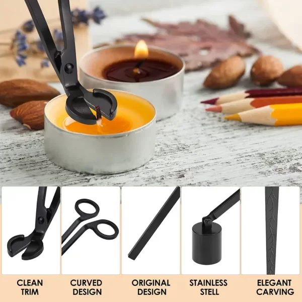 Producto - Set Care y Maintenance para Velas (4 Piezas en Acero Inoxidable) - 2