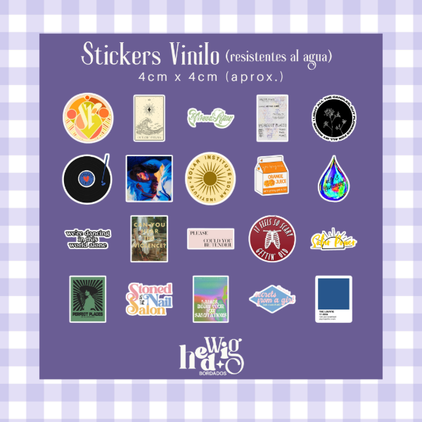 Producto - Pack 20 Stickers Vinilo LORDE