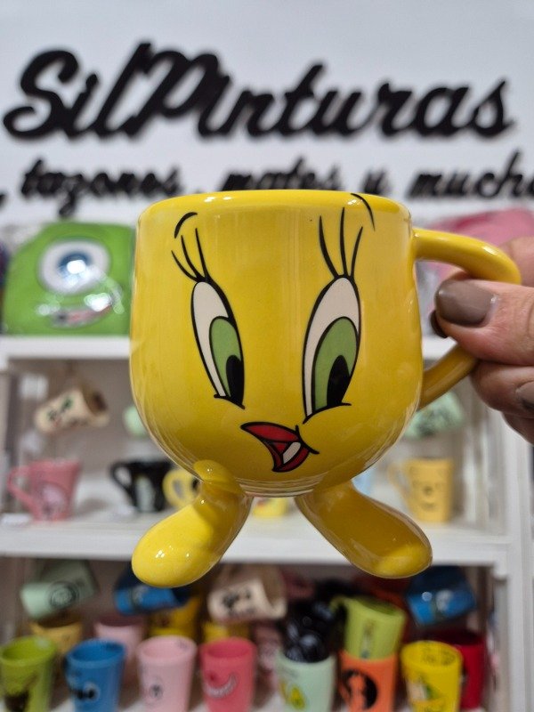 Producto - Taza con patitas Tweety