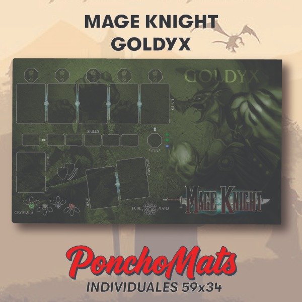 Producto - Playmat Mage Knight de jugador Tapete 59x34 Varias opciones