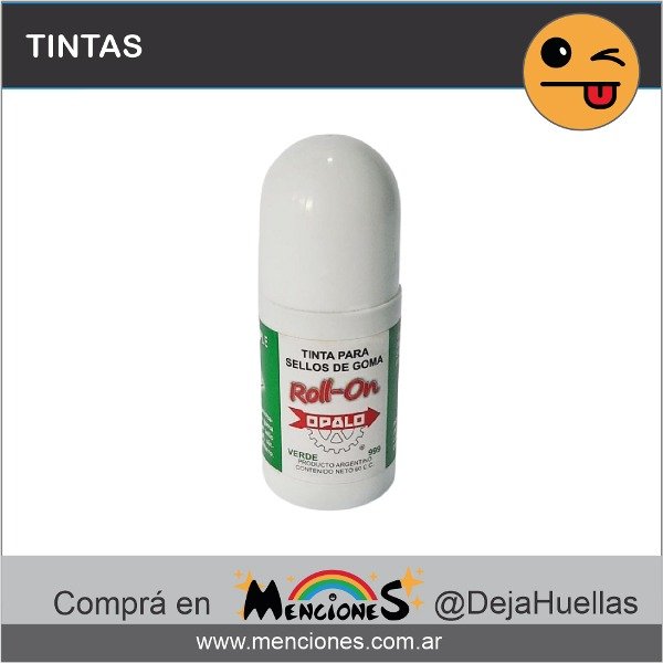 Producto - Tinta Para Sellos Roll On 60cc, VERDE, Ópalo 999