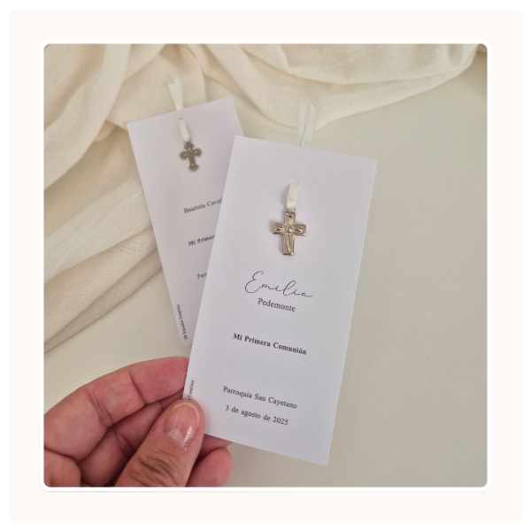 Producto - Estampitas Especiales: dije y cinta de raso - 5