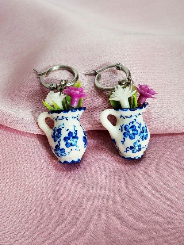 Producto - Jarrita Flores Azules