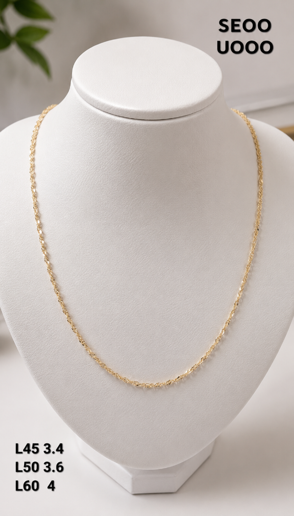 Producto - Cadena oro 18k (3,4gr) Singapur