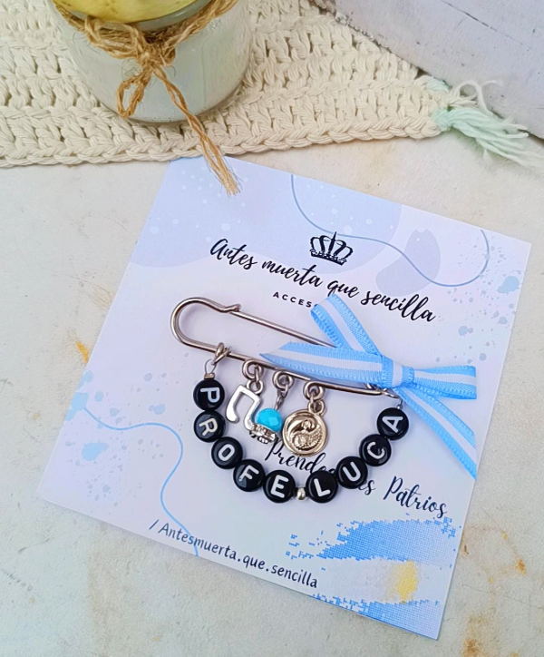 Producto - Prendedor Patrio personalizado Plateado