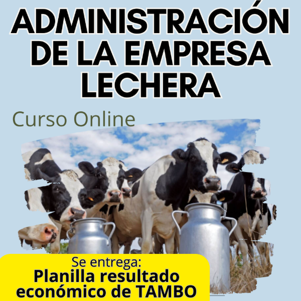 Producto - Curso Online: Administración de la empresa lechera (tambo) - 0