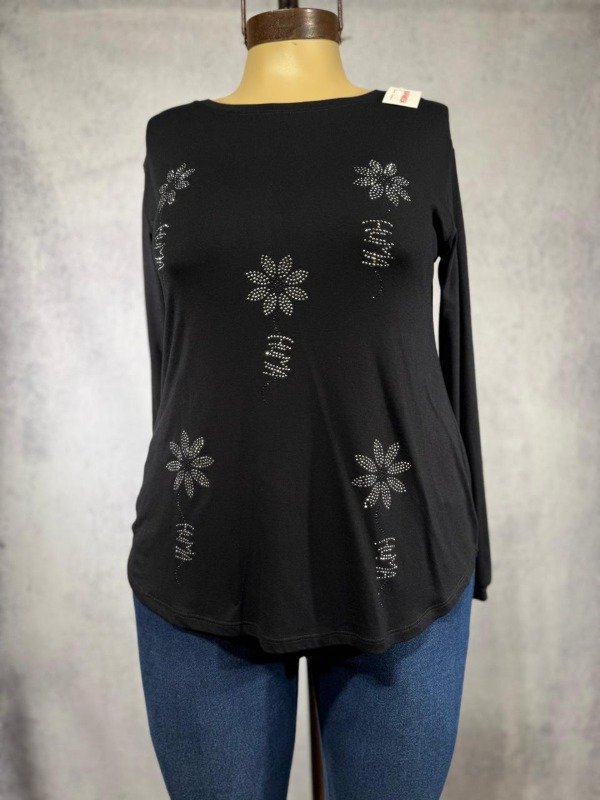 Producto - REMERA MODAL FLORES TALLES GRANDES