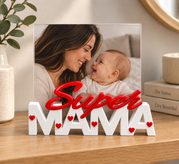 Producto - Porta Retrato decorativo SUPER MAMA / PAPA - 0