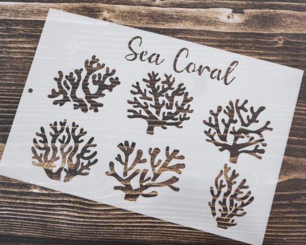 Producto - STENCIL I - SEA CORAL - MARINOS