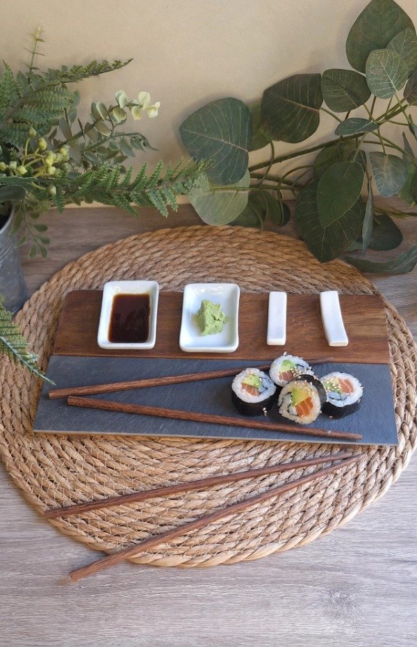 Producto - SET DE SUSHI PARA 2 ACACIA Y LAJA BLANCO - 0