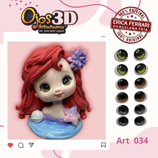 Producto - Ojito 3D Erica Ferrari art 034 combinados