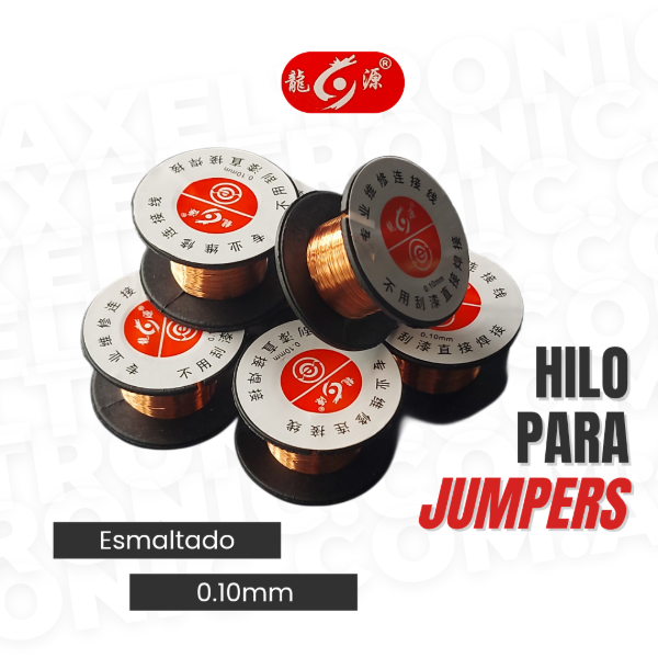 Producto - Hilo para puentes 0.1mm Longyuan  -  ESMALTADO Jumper