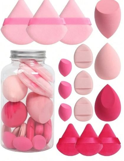 Producto - SET 15 ESPONJAS ROSA FRASCO