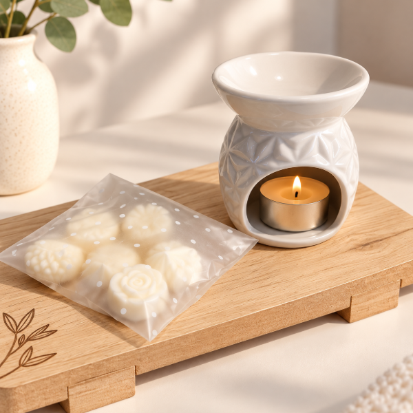 Producto - Combo Bienestar - Hornito + Vela de noche + wax melts - 14