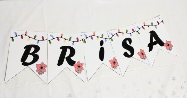 Producto - Banderín stranger things personalizado x letra