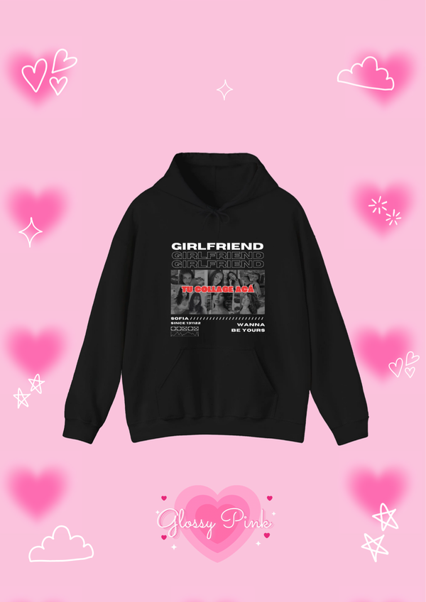 Hoodie personaliza tu canguro girlfriend con un collage de tus fotos