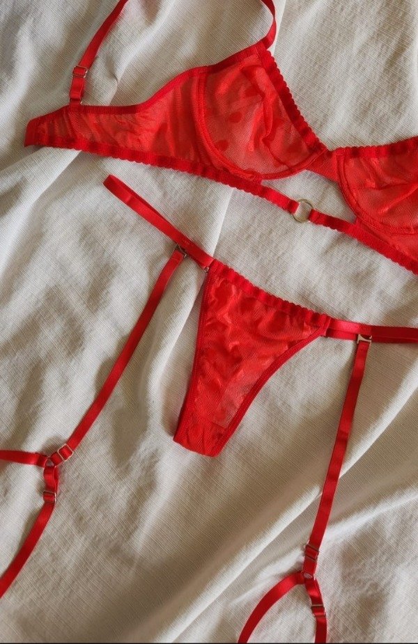 Producto - CONJUNTO PLUMETÍ LUNARES CON LIGAS DESMONTABLES