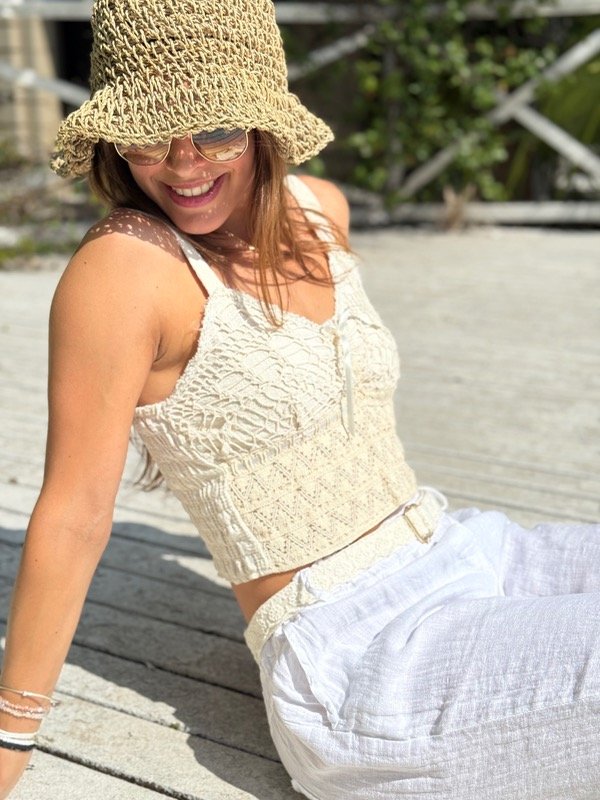 Producto - Top de crochet crudo