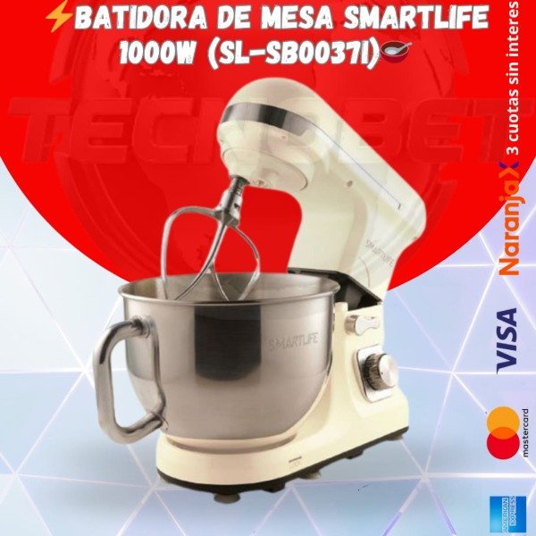 Producto - BATIDORA DE MESA SMARTLIFE BEIGE 1000W