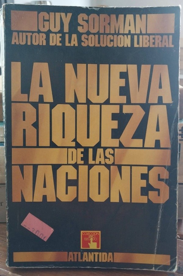 Producto - La nueva riqueza de las naciones SORMAN