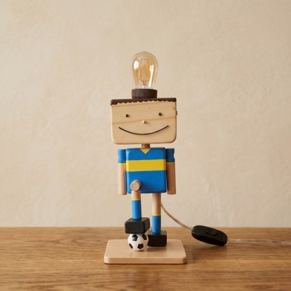 Producto - Velador Artesanal Futbol Boca Juniors