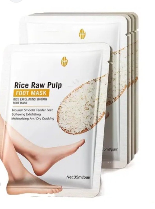 Producto - Mascarilla Exfoliante y Suavizante para Pies de Arroz Bioaqua 35ml