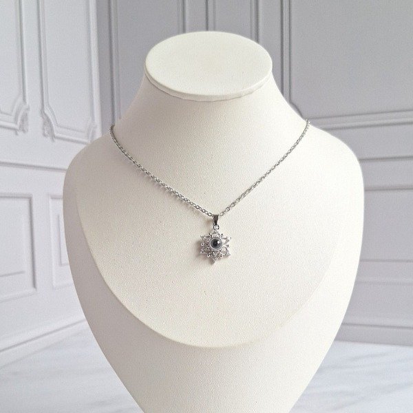 Producto - Collar "TE AMO EN 100 IDIOMAS" flor - 4